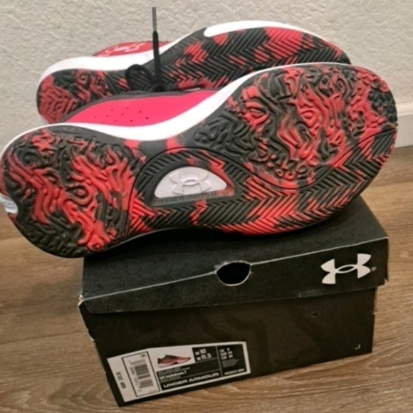 Under Armour Lockdown 7 Basketball Sneakers Red & Black US  Mens Size 10 ( EUC) - Picture 7 of 7